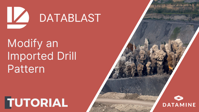 Video example of how to modify an imported drill pattern