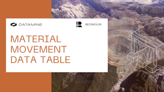 Material Movement Data Table